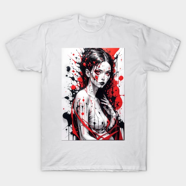 Abstract Feminine Art T-Shirt by AlexBRD